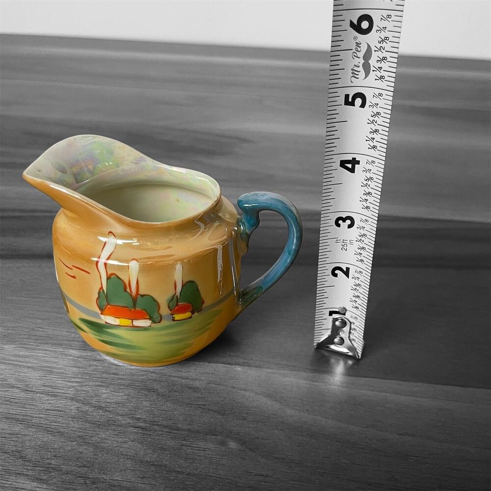 Vintage Trico House Hand-Painted Lusterware Creamer Nagoya Japan *read desc* - Picture 8 of 11